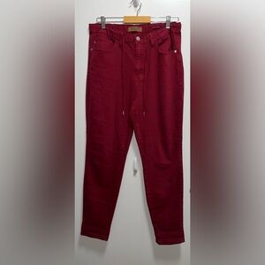 Judy Blue Red Scarlett JB88727C Garment Dyed Pants Women’s Size 11/30